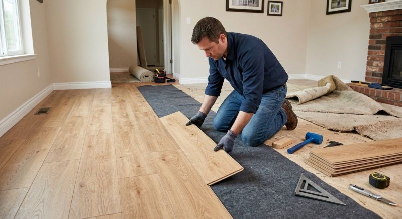 Laminate Floor Remodeling in White Lake, MI