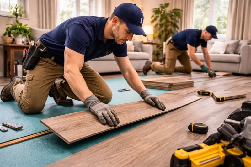 Laminate Floor Replacement in Livingston County, MI