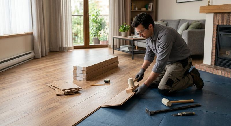 Laminate Floor Replacement in Walled Lake, MI