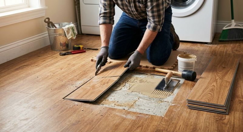 Linoleum Floor Installation in Goodrich, MI
