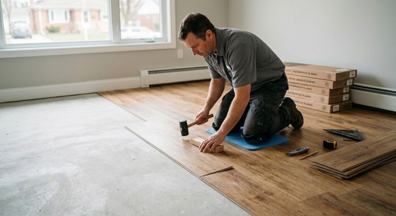 Linoleum Floor Installation in Rochester, MI