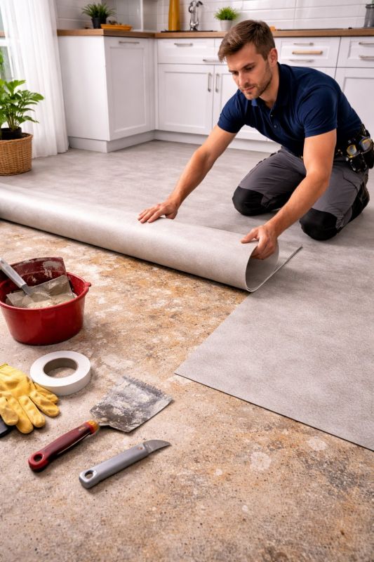 Linoleum Floor Installation in Utica, MI