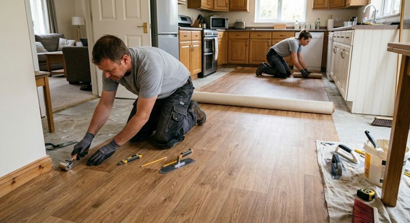 Linoleum Flooring Replacement in White Lake, MI