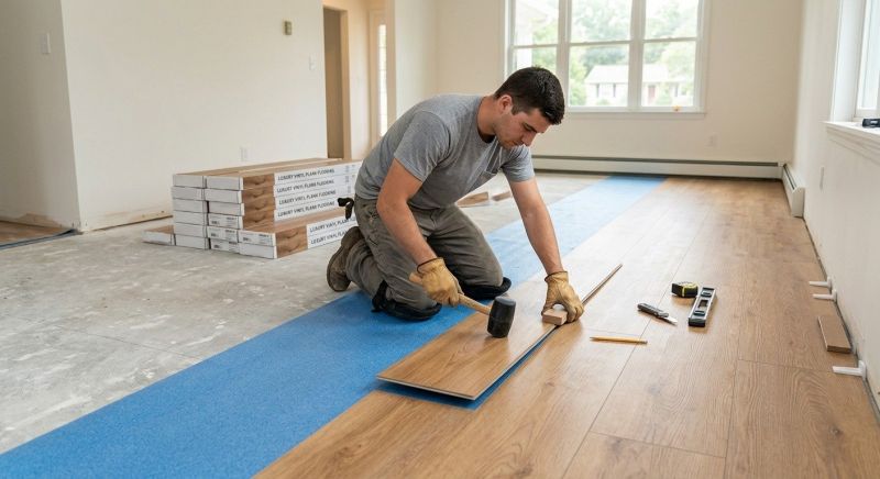 Luxury Vinyl Tile Installation in Fenton, MI
